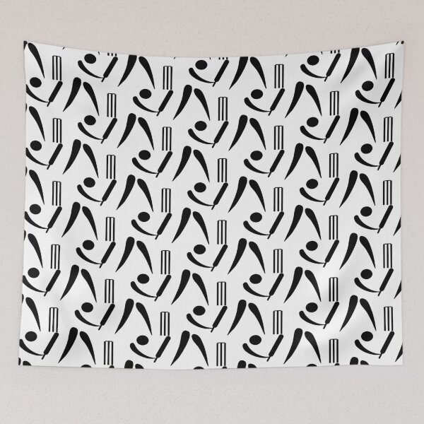Item preview, Cricket minimalist classic black and white block design designed and sold by Deegital18.