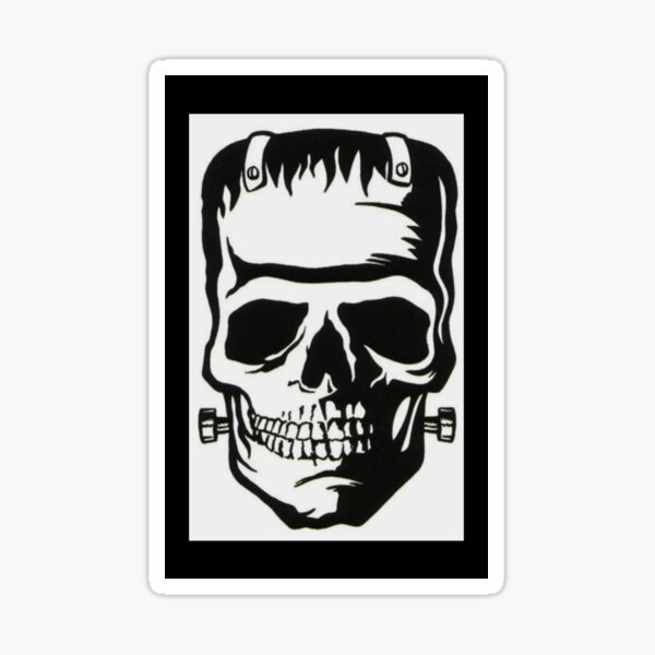 Frankenskull Sticker