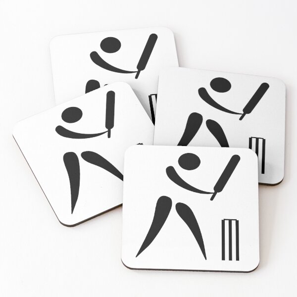 Item preview, Cricket minimalist classic black and white block design designed and sold by Deegital18.