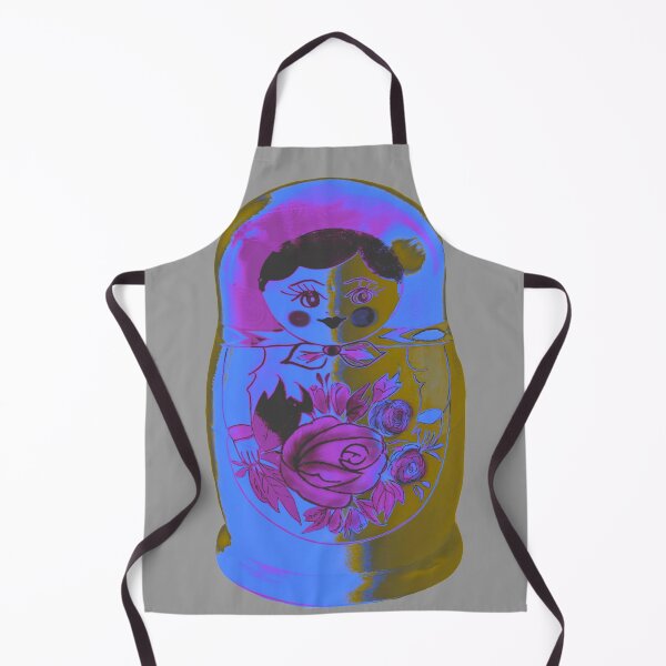 Item preview, Pop Art Matryoshka on gray background designed and sold by SaltCitySage.