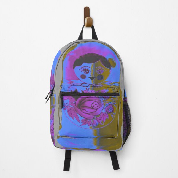 Item preview, Pop Art Matryoshka on gray background designed and sold by SaltCitySage.