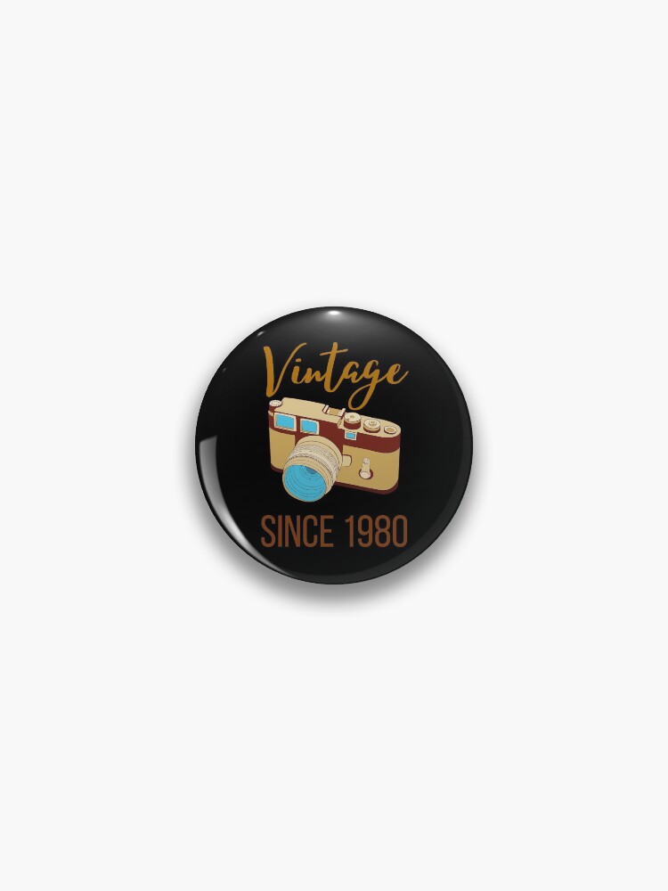 Thumbnail 1 of 3, Pin, Retro Camera since 1980 designed and sold by OneTimeEngineer.