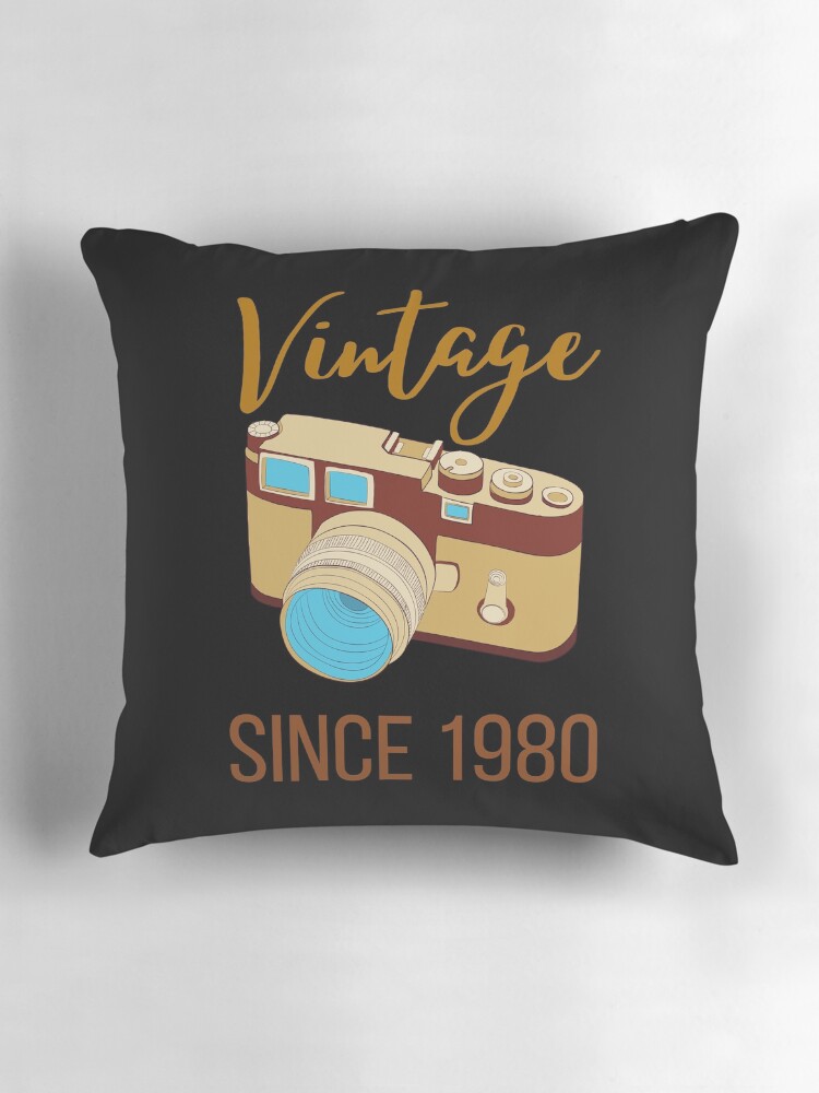 Thumbnail 3 of 4, Pillow, Retro Camera since 1980 designed and sold by OneTimeEngineer.