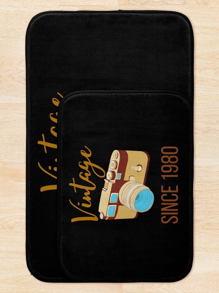 Thumbnail 5 of 6, Bath Mat, Retro Camera since 1980 designed and sold by OneTimeEngineer.