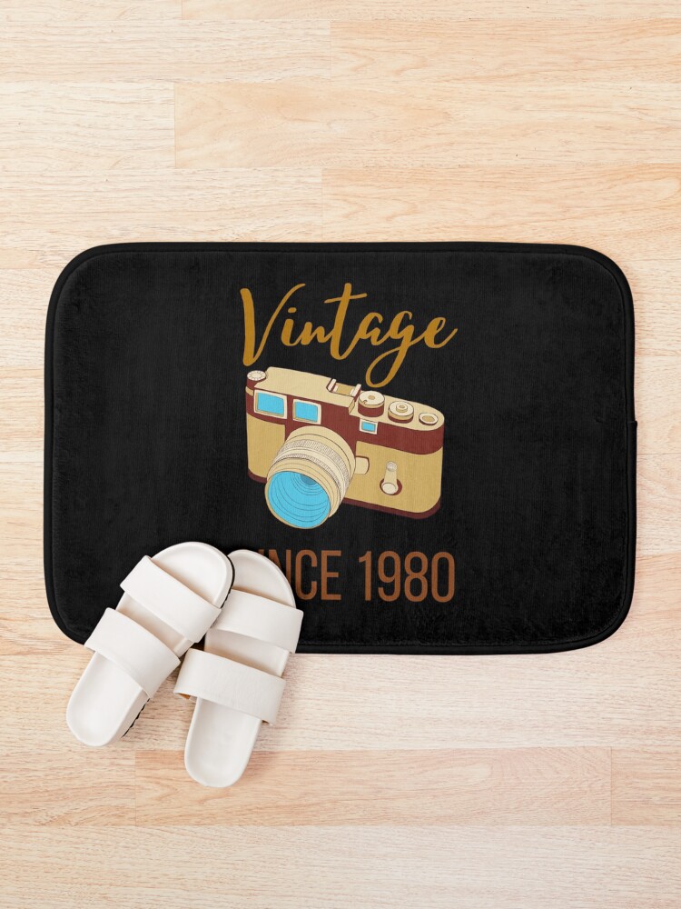 Thumbnail 1 of 6, Bath Mat, Retro Camera since 1980 designed and sold by OneTimeEngineer.