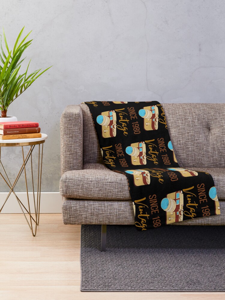 Thumbnail 2 of 6, Throw Blanket, Retro Camera since 1980 designed and sold by OneTimeEngineer.