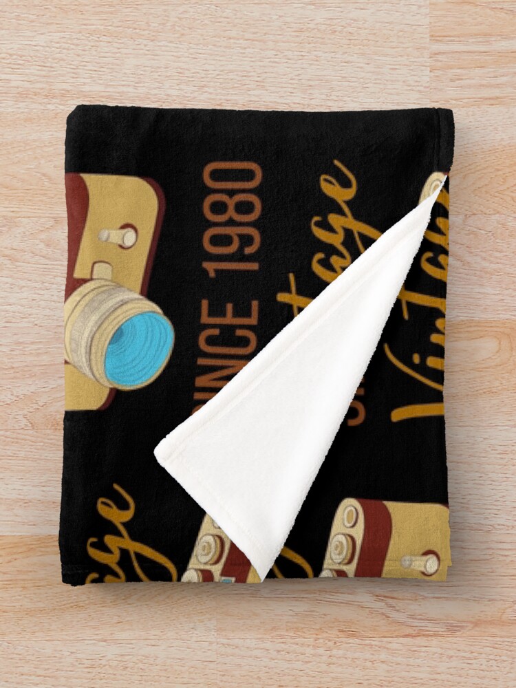 Thumbnail 3 of 6, Throw Blanket, Retro Camera since 1980 designed and sold by OneTimeEngineer.