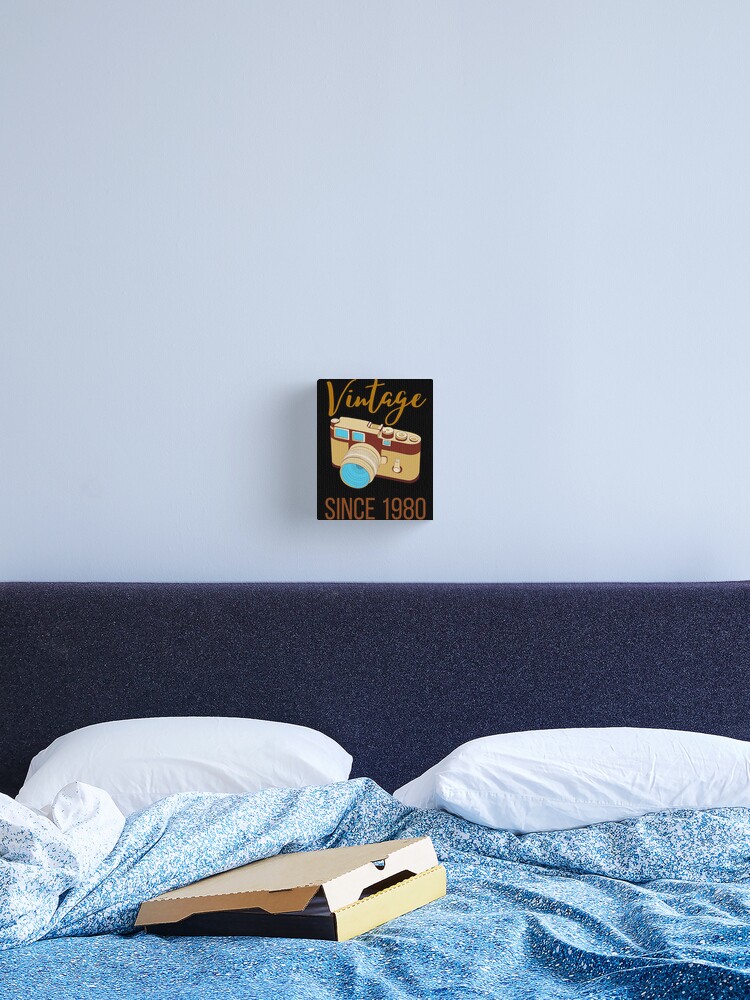 Thumbnail 2 of 3, Canvas Print, Retro Camera since 1980 designed and sold by OneTimeEngineer.