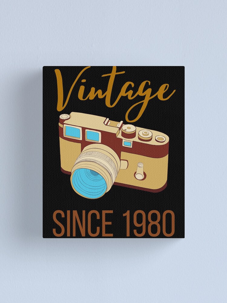 Thumbnail 1 of 3, Canvas Print, Retro Camera since 1980 designed and sold by OneTimeEngineer.
