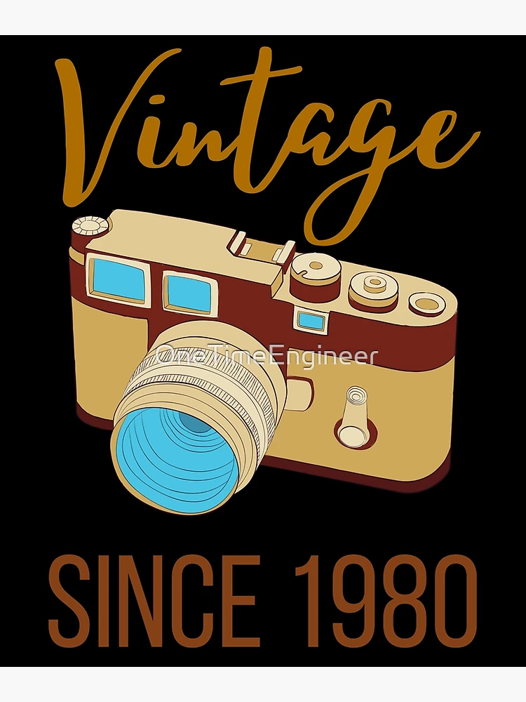 Thumbnail 3 of 3, Poster, Retro Camera since 1980 designed and sold by OneTimeEngineer.