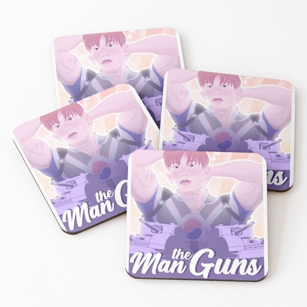 Item preview, Wonho - Man the Guns (Captain Korea)  designed and sold by SeleseHuth.