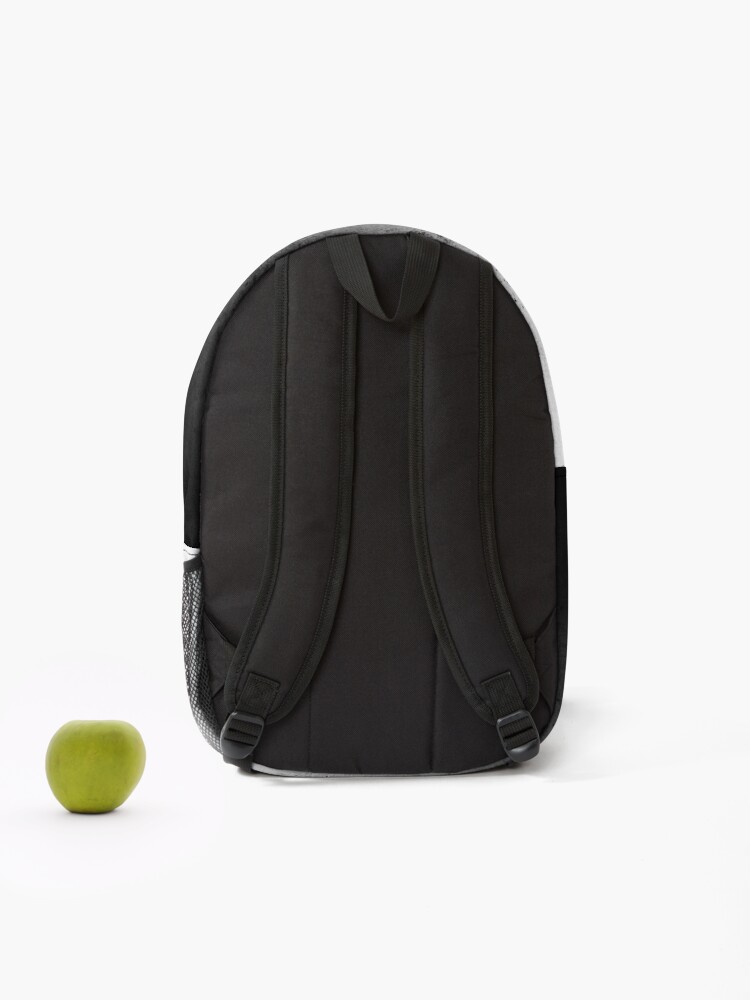 Alternate view of Black Ombre on Concrete Texture Backpack
