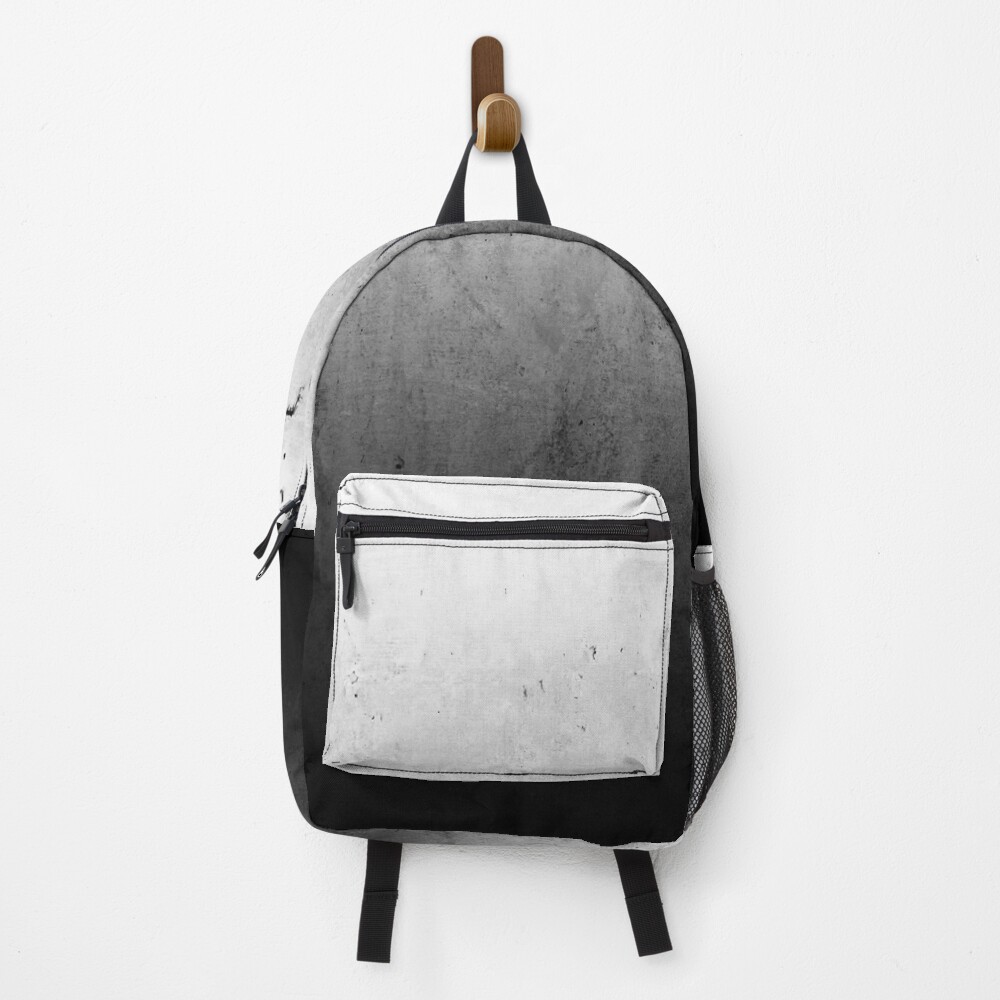 Black Ombre on Concrete Texture Backpack
