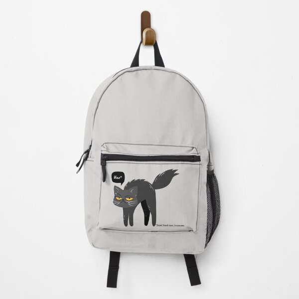 Item preview, Cute Black Cat - Just feed me, human designed and sold by BlascoShop.