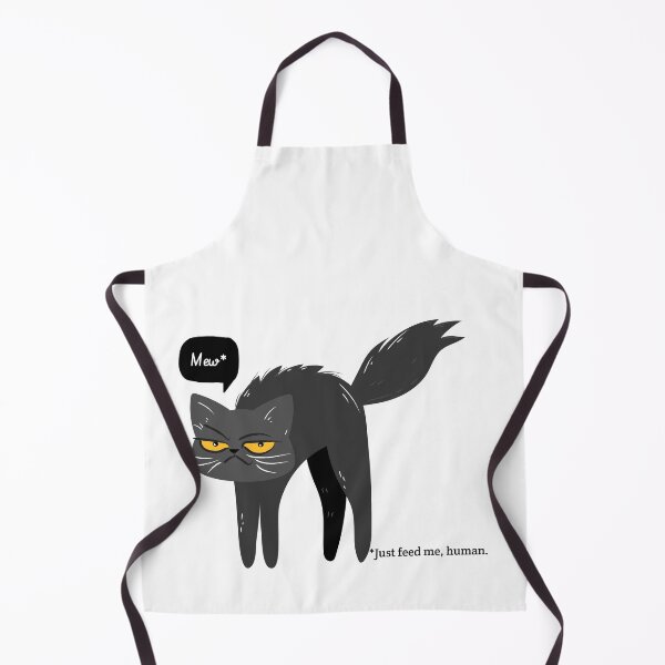Item preview, Cute Black Cat - Just feed me, human designed and sold by BlascoShop.