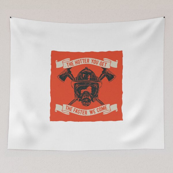 Item preview, Firefighter Funny Illustration designed and sold by MisterGooseShop.