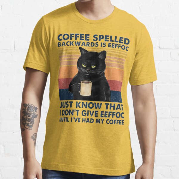 Mickey Mouse Coffee Spelled Backwards Is Eeffoc I Don't Give Eeffoc T-Shirt  - TeeNavi