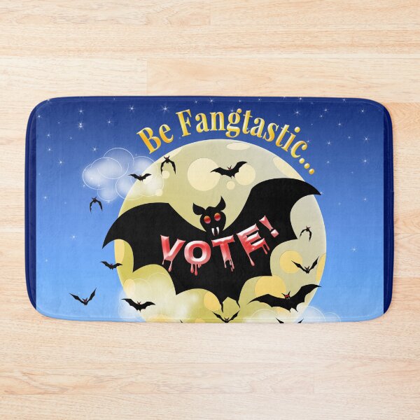 Item preview, "Be Fangtastic... Vote" Spooky Halloween Bat designed and sold by Joelle Burnette.