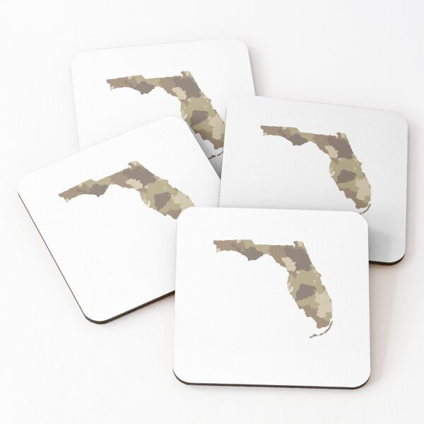 Item preview, Florida Map Army Camouflage Military Green designed and sold by sharedipmemes.