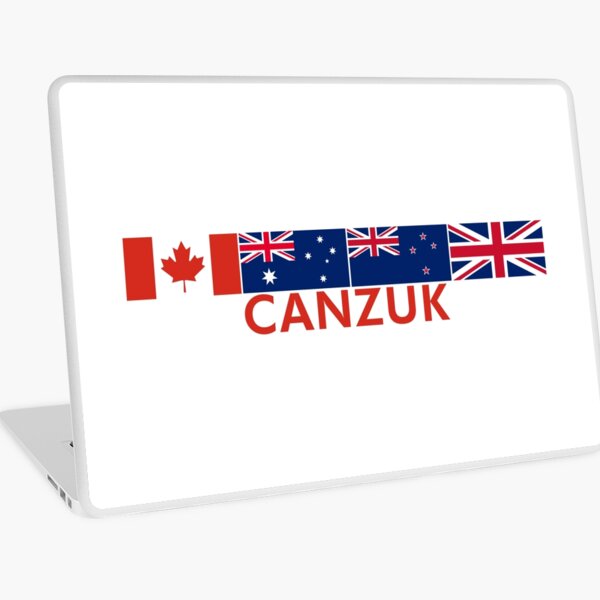 Canzuk flags graphic - horizontal presentation Laptop Skin