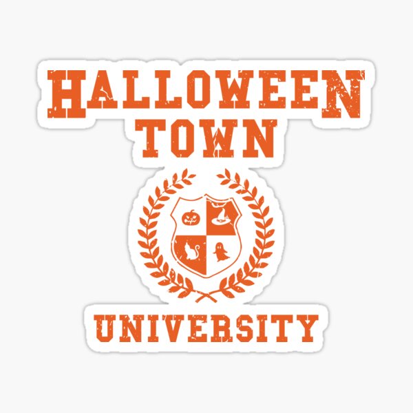 "Halloween Town University Co. Crest " Sticker for Sale by