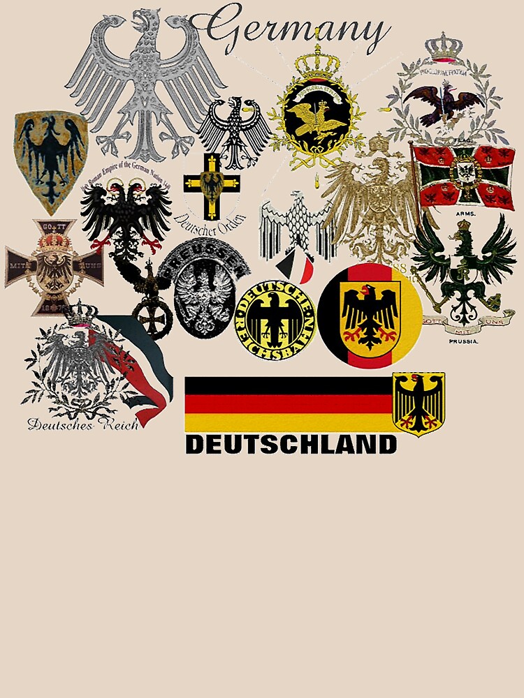 "German Eagles through the Ages..from 800 to 1949" Tshirt by edsimoneit Redbubble