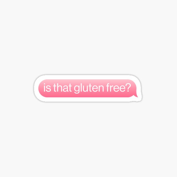Artikel-Vorschau von Ist das glutenfrei Pink iMessage Cute Vegan, designt und verkauft von sharedipmemes.