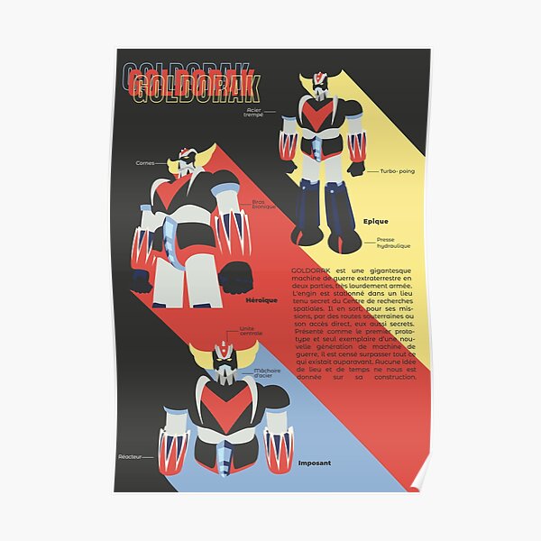 Affiche Goldorak "long shadow" Poster