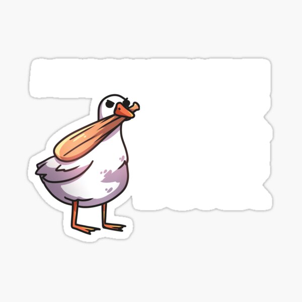 Goose With Knife Untitled Goose Game Sticker Vinyl Car Bumper Decal 