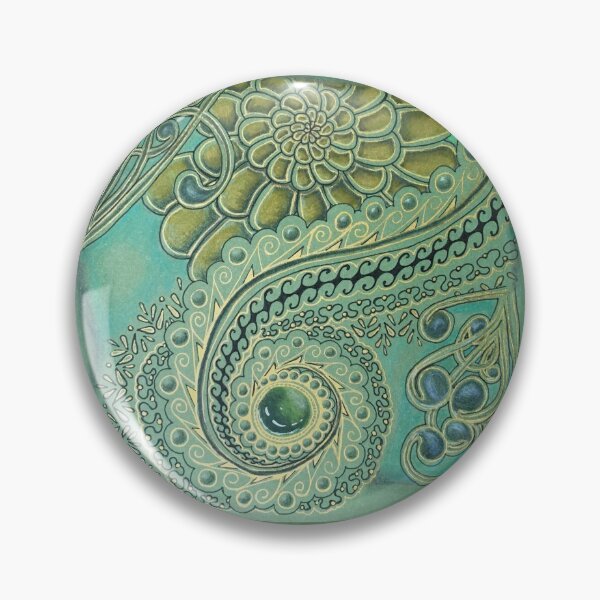 Item preview, Swirl Melody of Teal and Gold designed and sold by ACarlo.