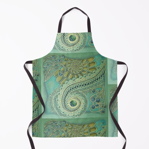 Item preview, Swirl Melody of Teal and Gold designed and sold by ACarlo.
