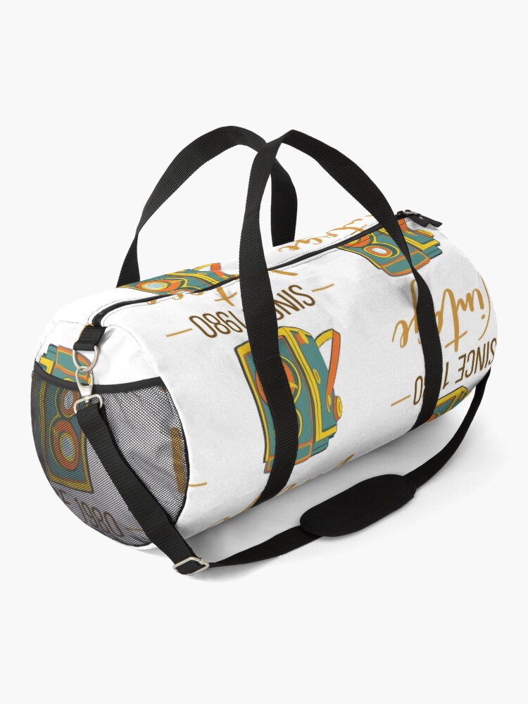 "Retro Camera Cool" Duffle Bag by Redbubble