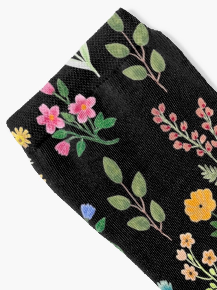 Alternate view of Spring Botanicals Black Socks