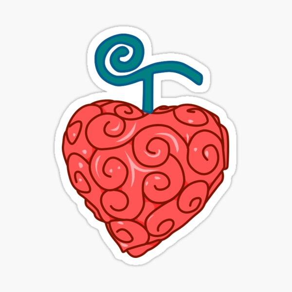 One Piece Heart Devil Fruit Pixel Art (Ope Ope) Sticker for Sale by  SnailKisses