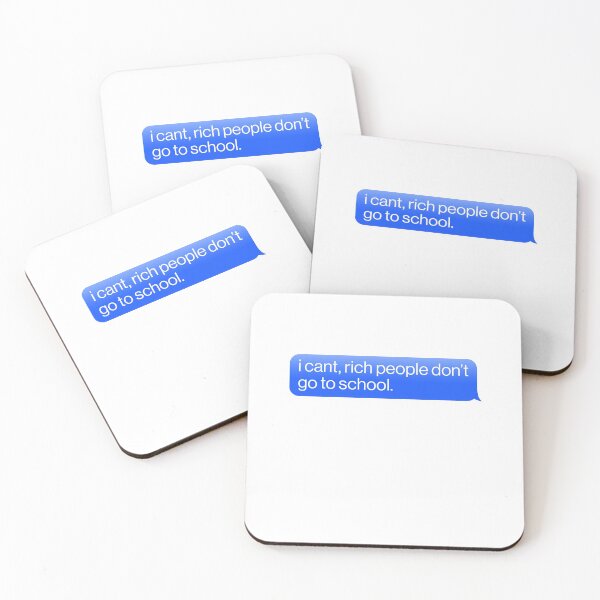 Item preview, I Can't Rich People Don't Go To School Joke Motivate designed and sold by sharedipmemes.