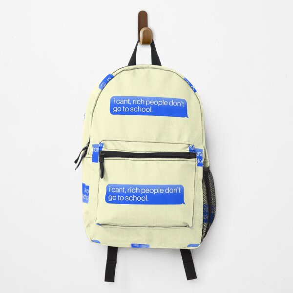 Item preview, I Can't Rich People Don't Go To School Joke Motivate designed and sold by sharedipmemes.