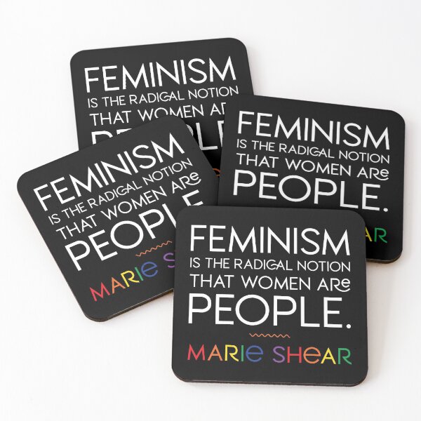 Item preview, Feminism Quote- Marie Shear designed and sold by HeraAndKosmos.