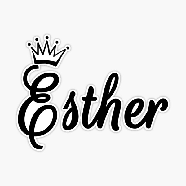 Pegatina for Sale con la obra «Esther» de Hoildays Redbubble