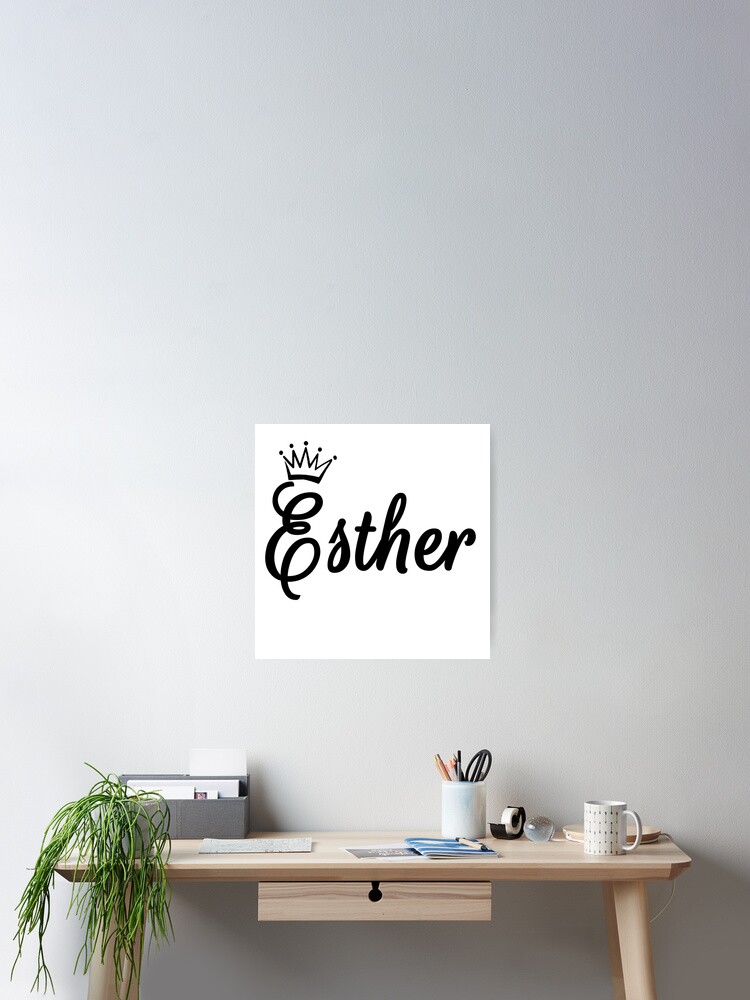Póster for Sale con la obra «Esther» de Hoildays Redbubble