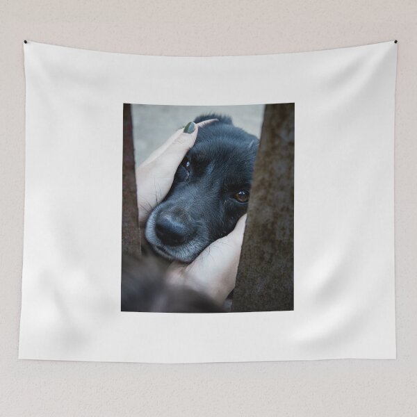 Item preview, Dog between hands designed and sold by Life-s-A-Hike.