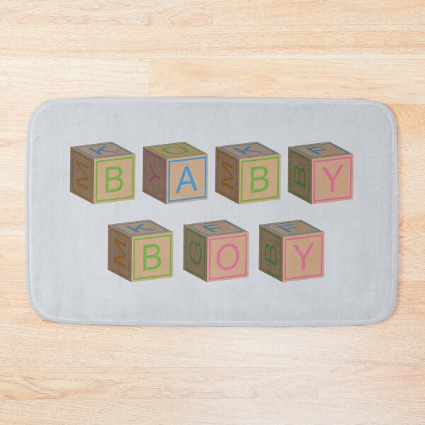 Item preview, Baby boy in 3D toy blocks designed and sold by EngineerGoC.