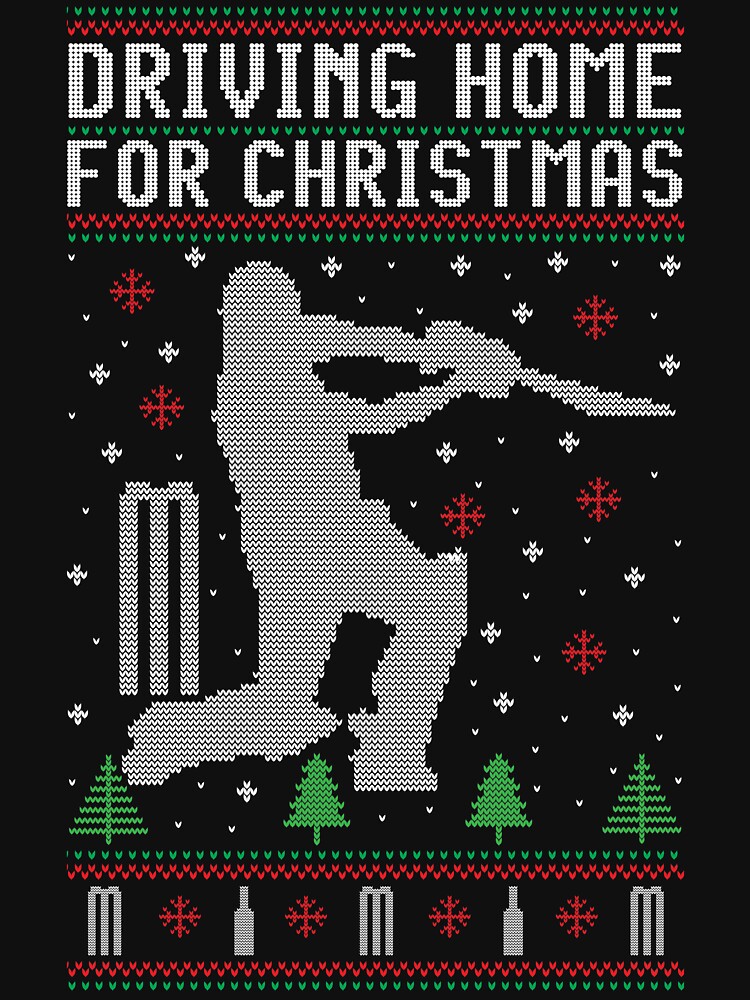 Disover Driving home for Christmas Cricket christmas  T-Shirt