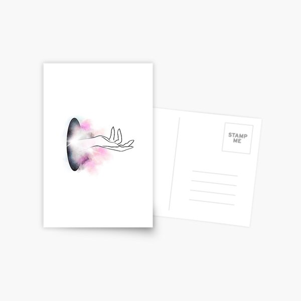 Beckoning Hand Art Postcard