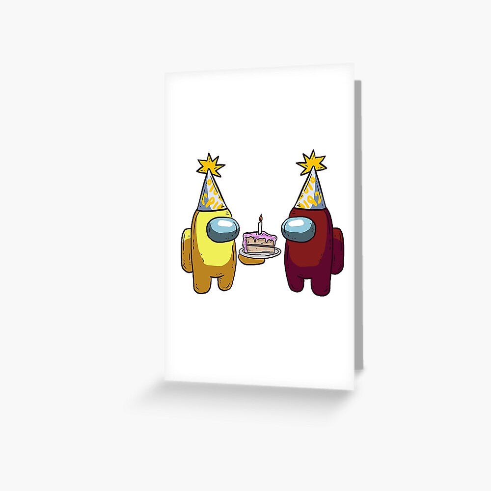 Download Among Us Happy Birthday Greeting Card By Annoyingcreator ...