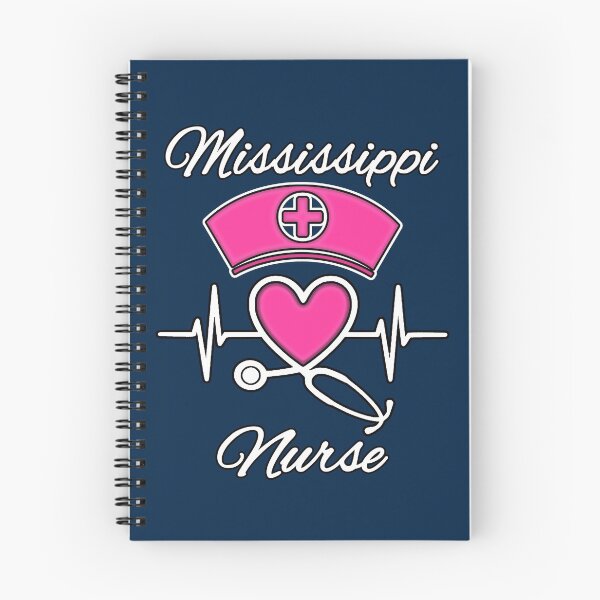 Item preview, Mississippi Nurse - Nurse Hat, Heart, and Stethoscope designed and sold by Drucifer76.