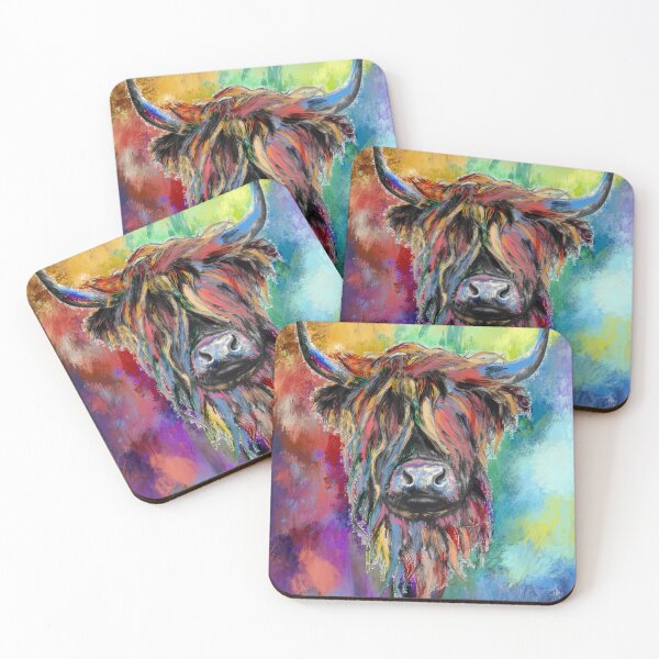 Item preview, Abstract Highland Cow designed and sold by RayFineArt.
