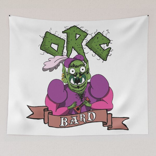 Item preview, Orc Bard DnD Disastrously Beautiful designed and sold by BlackMarketTees.