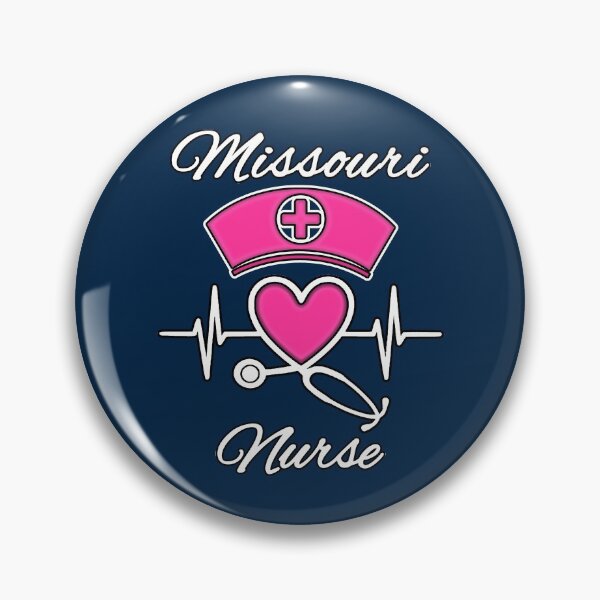 Item preview, Missouri Nurse - Nurse Hat, Heart, and Stethoscope designed and sold by Drucifer76.