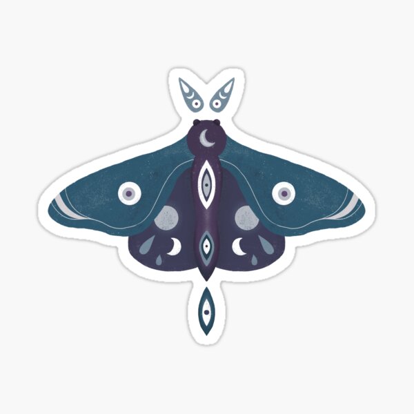 Moth of the Moon Sticker