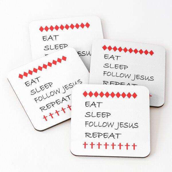 Item preview,  Eat, Sleep, FOLLOW JESUS, Repeat Graphic designed and sold by EdwardMonet.